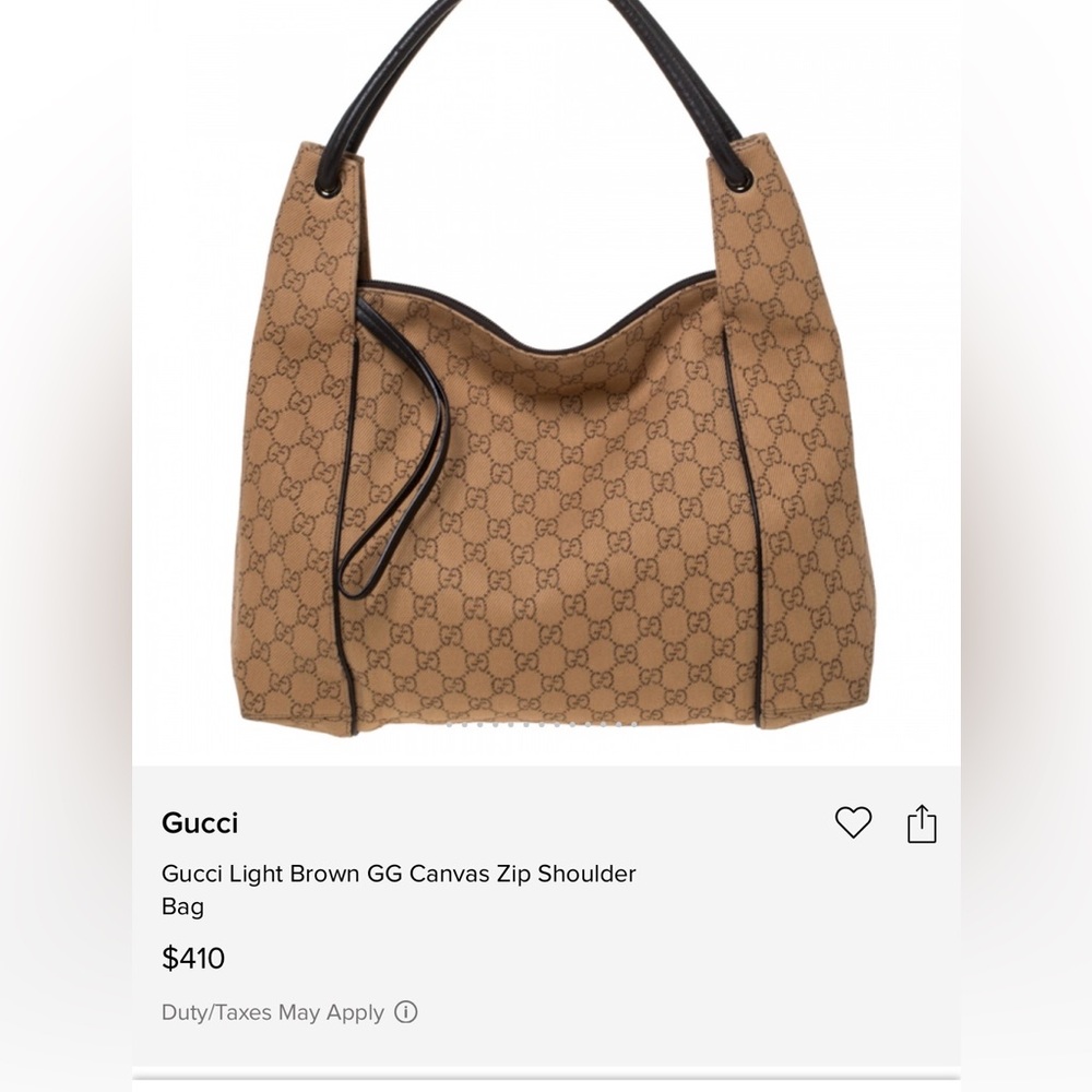 Gucci Brown and Black Tote Bag